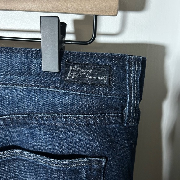 Citizens of Humanity High Rise Bootcut Amber Stretch Dark Blue Jeans Sz 28 - Picture 6 of 12